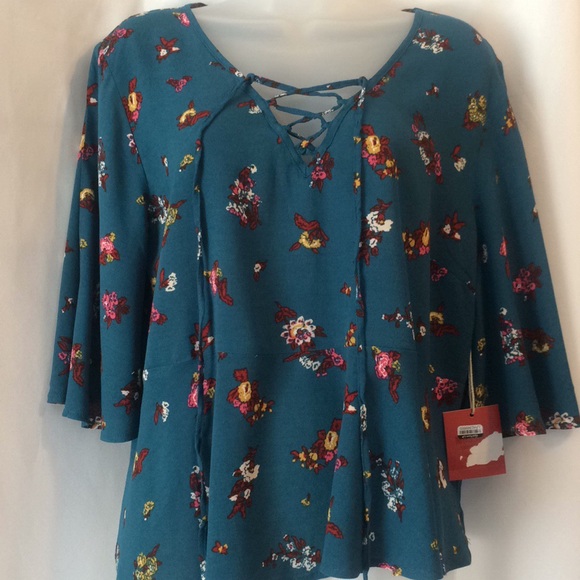Mossimo Supply Co. Tops - 🆕TEAL Blouse, NWT- BLS#0021N⭐️